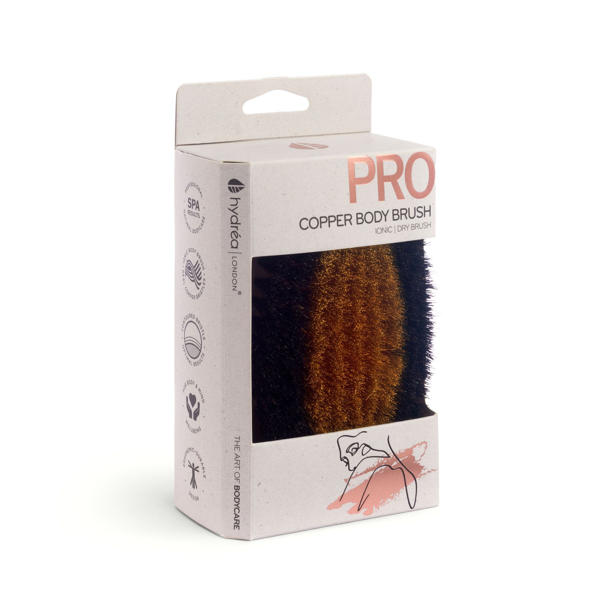 Hydrea London Copper Glow Ionic Dry Body Brush