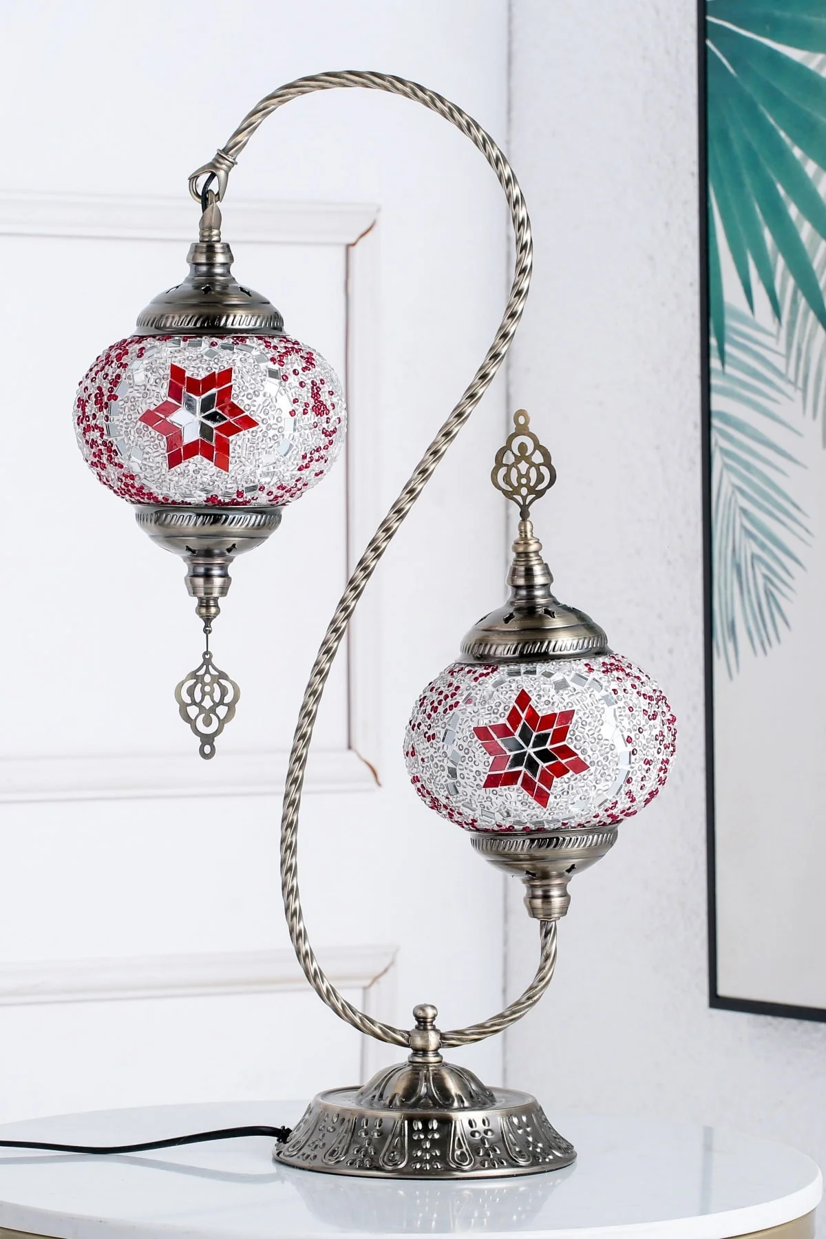 Bahi Mosaic Double Light Table Lamp