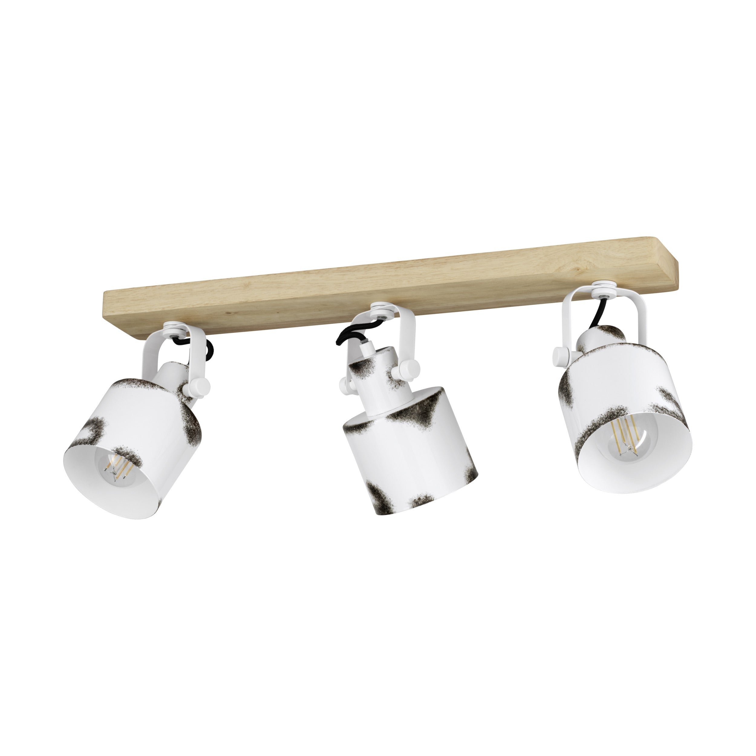 EGLO spot Kilburn - e27 - 59 cm - bruin/wit - staal