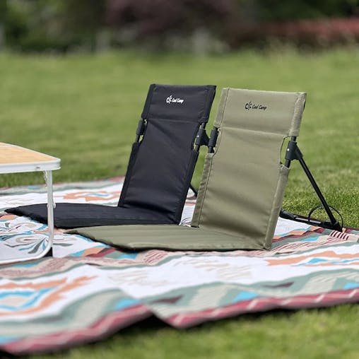 NNEOBA Portable Camping Chair with Backrest Cushion- Green