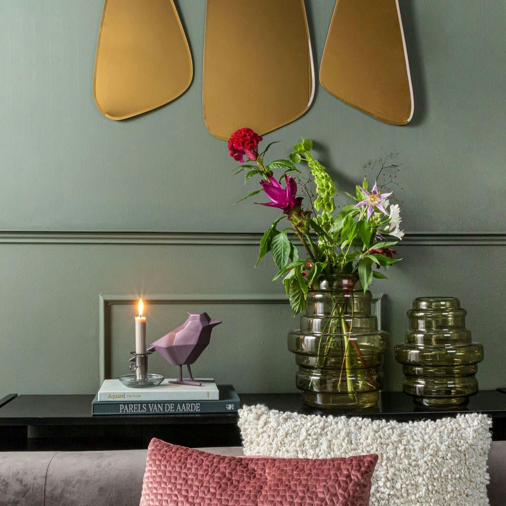 DISTINCT - Vase distinct verre vert