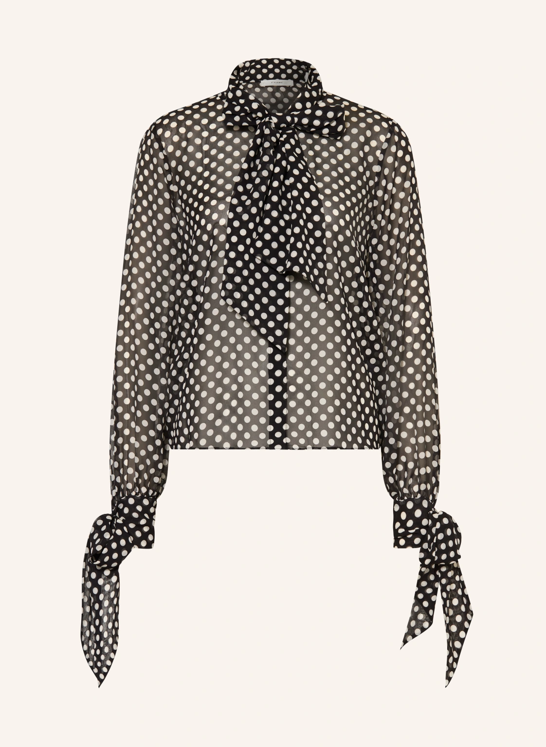 FRAME Schluppenbluse THE POLKA DOT NOUVELLE BLOUSE aus Seide