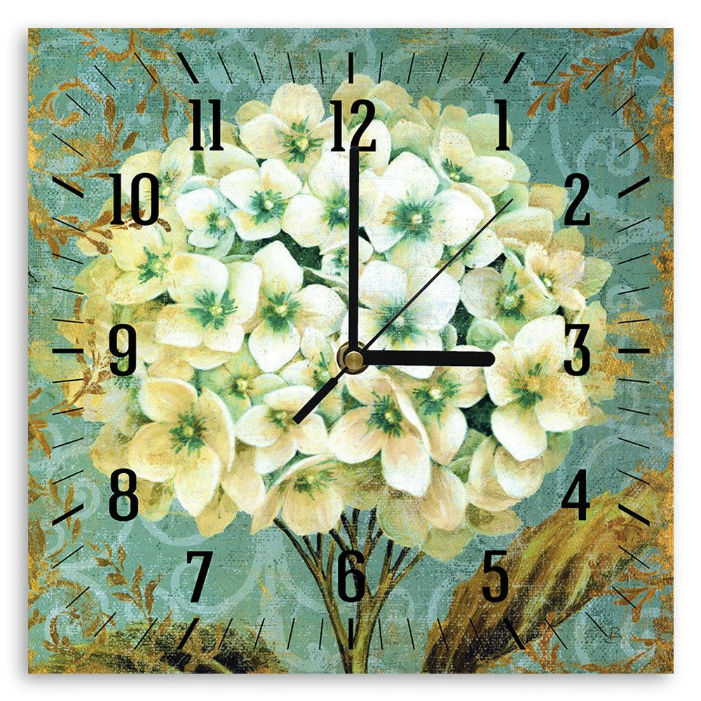 - Horloge murale hortensia 30x30cm