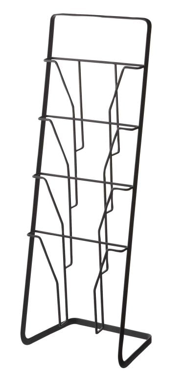 Yamazaki Tijdschriftenrek 4 vakken - Tower - Zwart