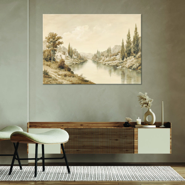 Feeby Obraz na płótnie, Sepia Krajobraz Natura 60x40