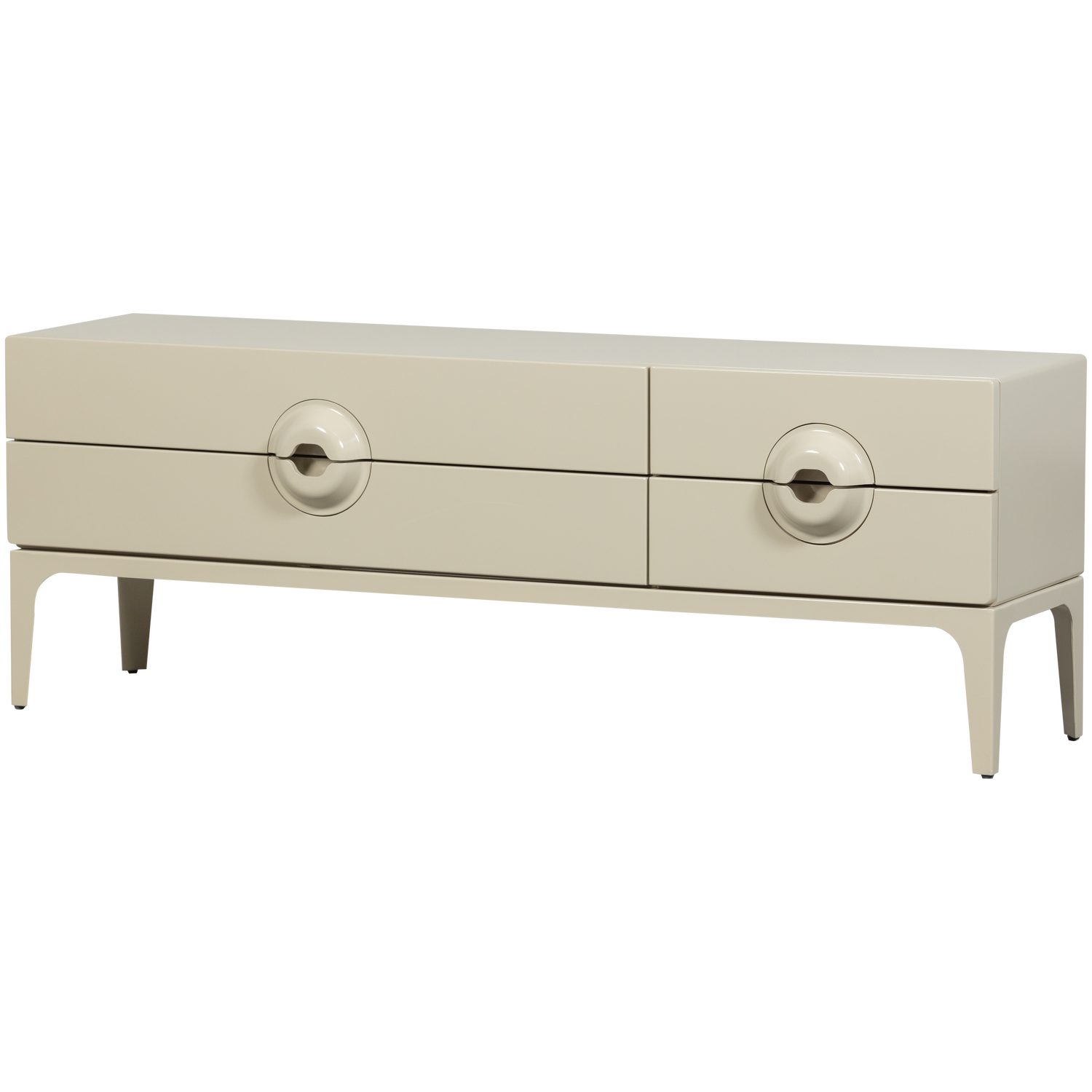 WOOOD Merge Tv Meubel - Eucalyptus hout - Dust Beige - 57x160x44