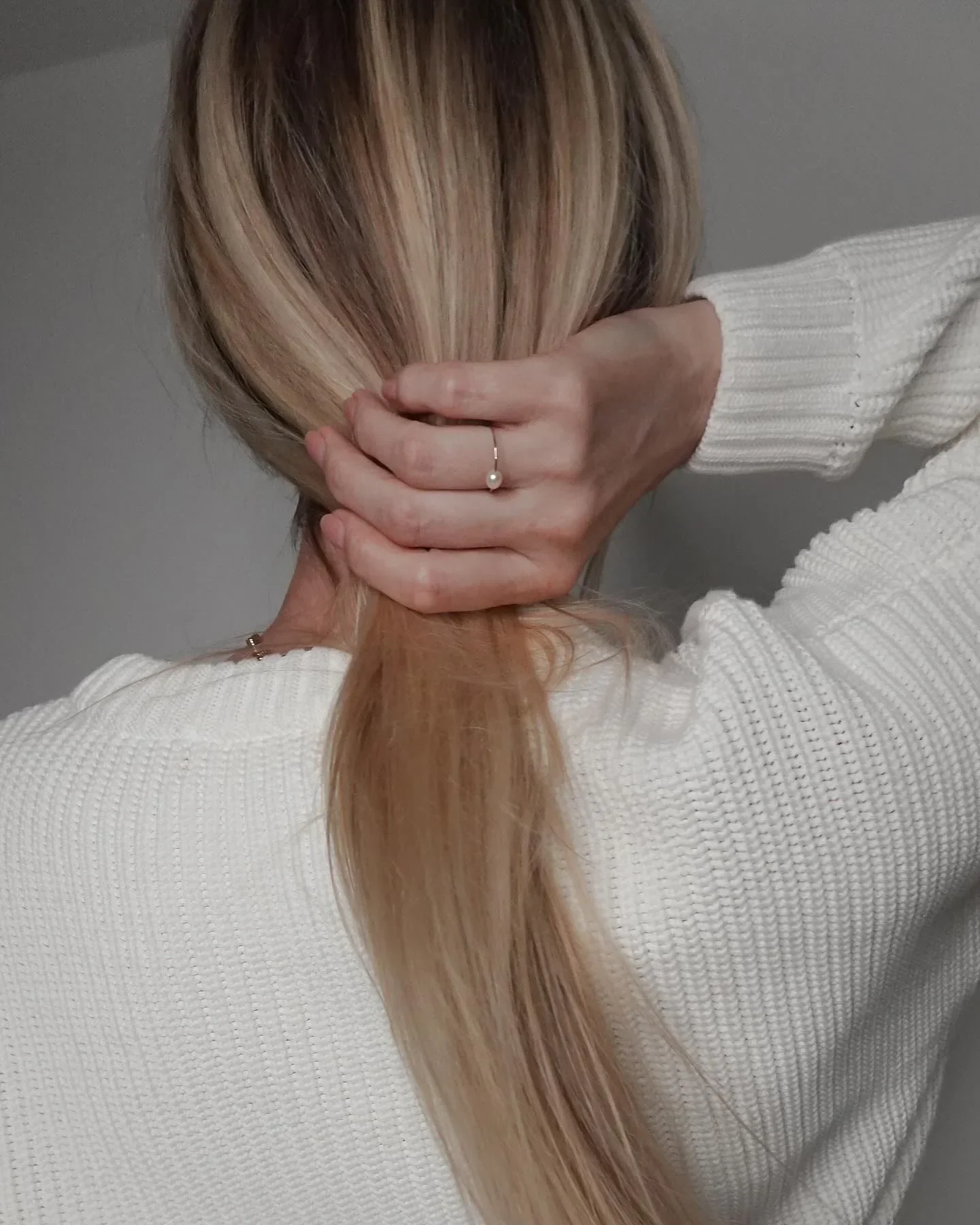 Eden — Freshwater Pearl Skinny Gold Ring