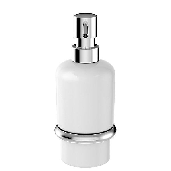 Distributeur de savon mural acier inoxydable chromé Endell GoodHome