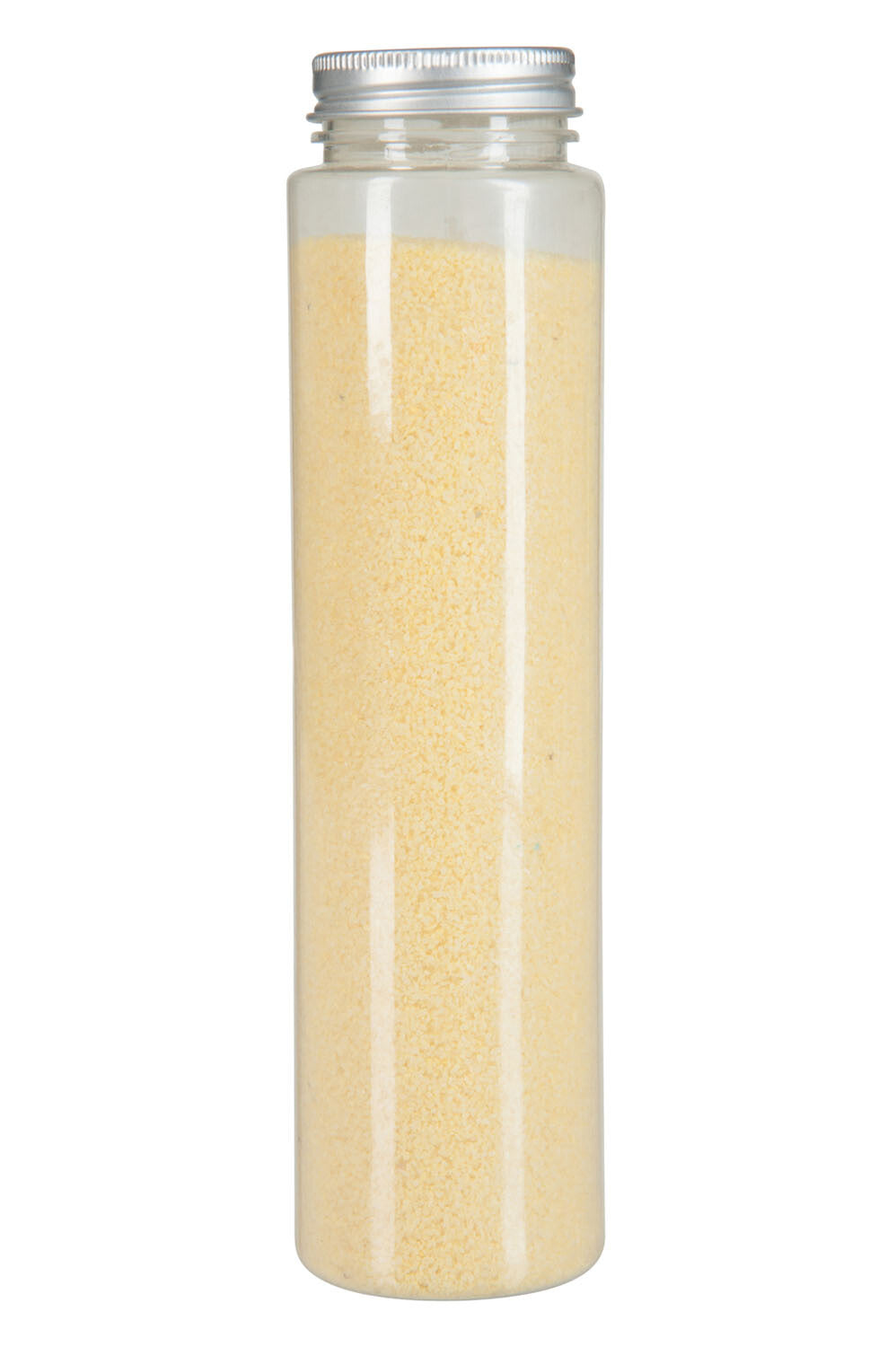 J-Line decoratie zand 600gr In Fles - steen - lichtgeel - 12 stuks
