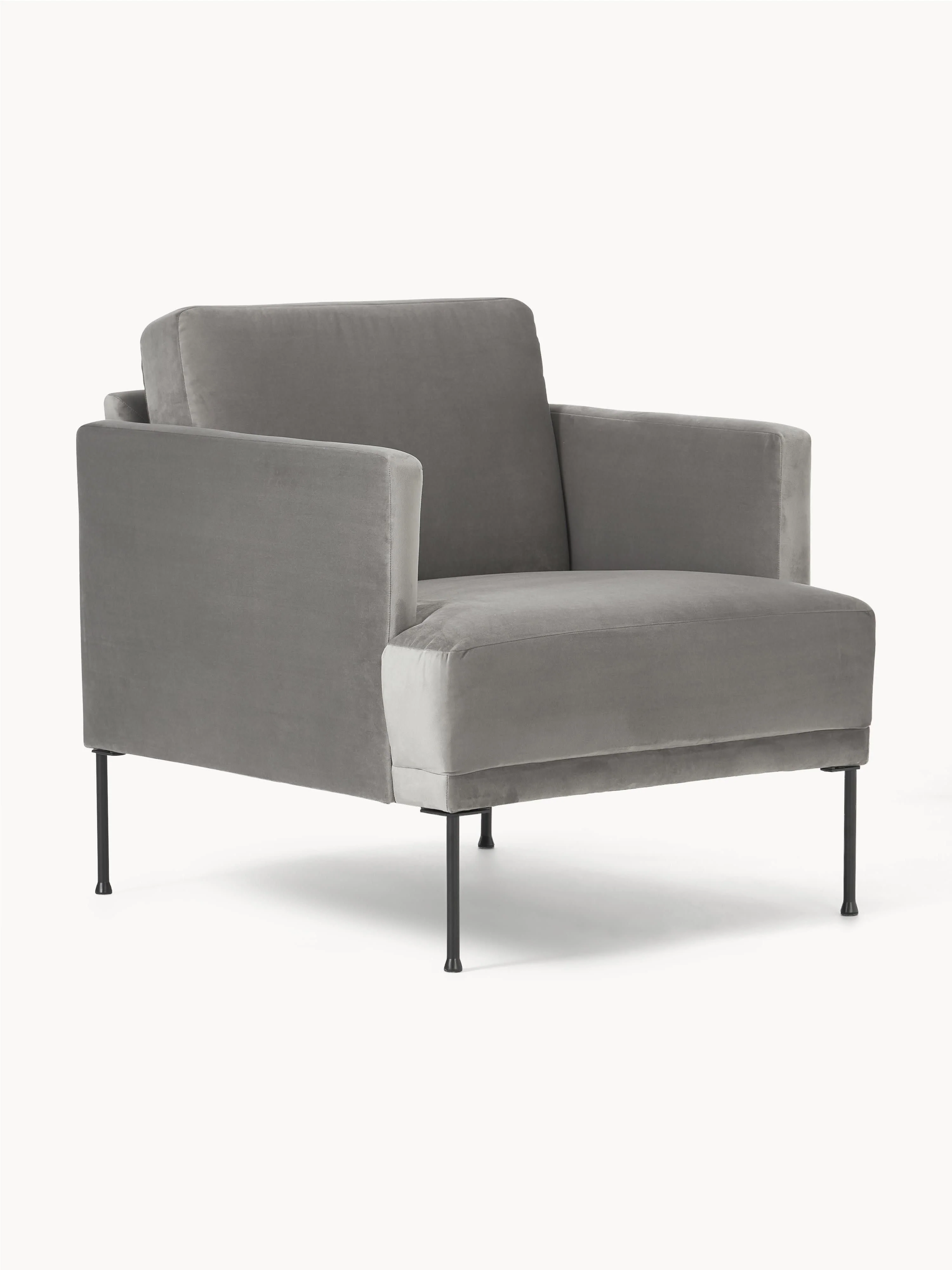 Samt-Sessel Fluente