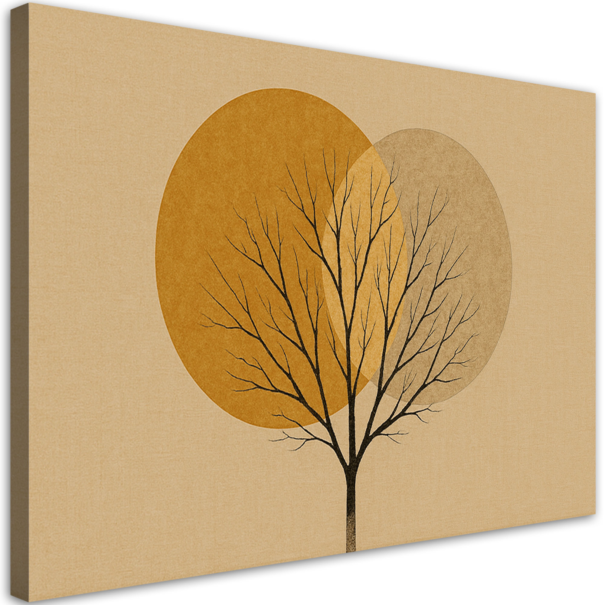 Feeby Obraz, Japandi Drzewo Abstrakcja 60x40