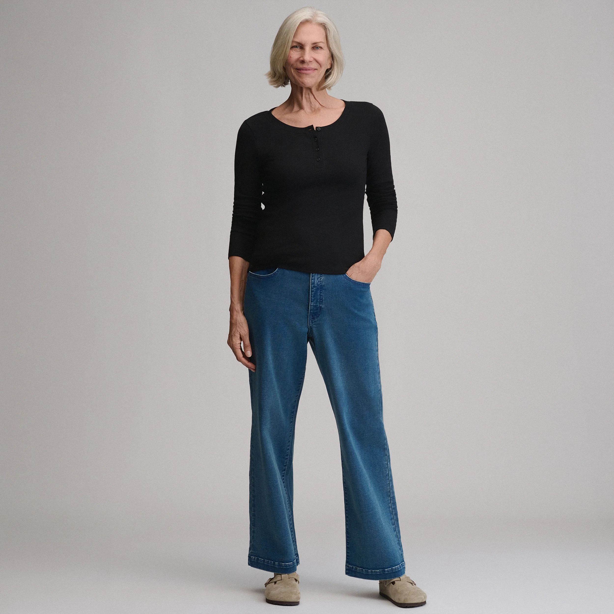 Women's Softline Rib Long-Sleeve Henley