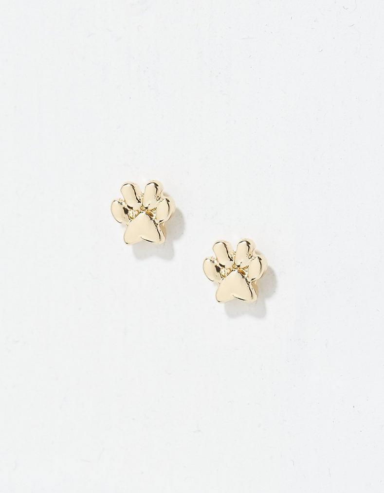 Paw Print Studs