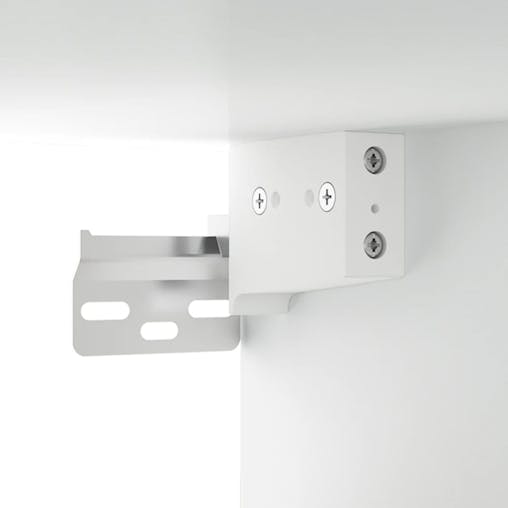 NNEVL Wall-mounted Bedside Cabinets 2 pcs White 50x30x47 cm
