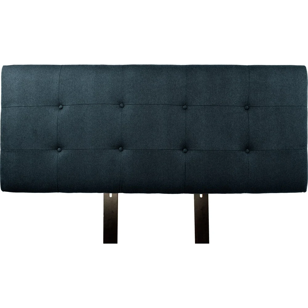 MJL Furniture Ali Button Tufted Obsession Navy Upholstered Headboard