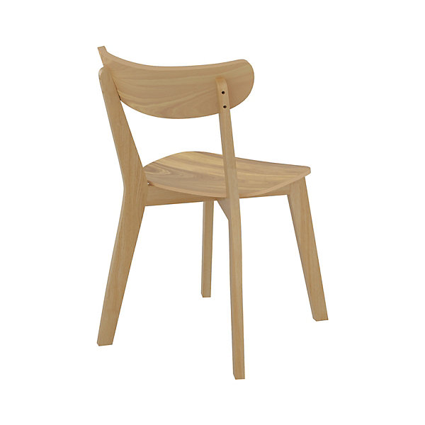 Lot de 2 chaises en bois clair - Tabata
