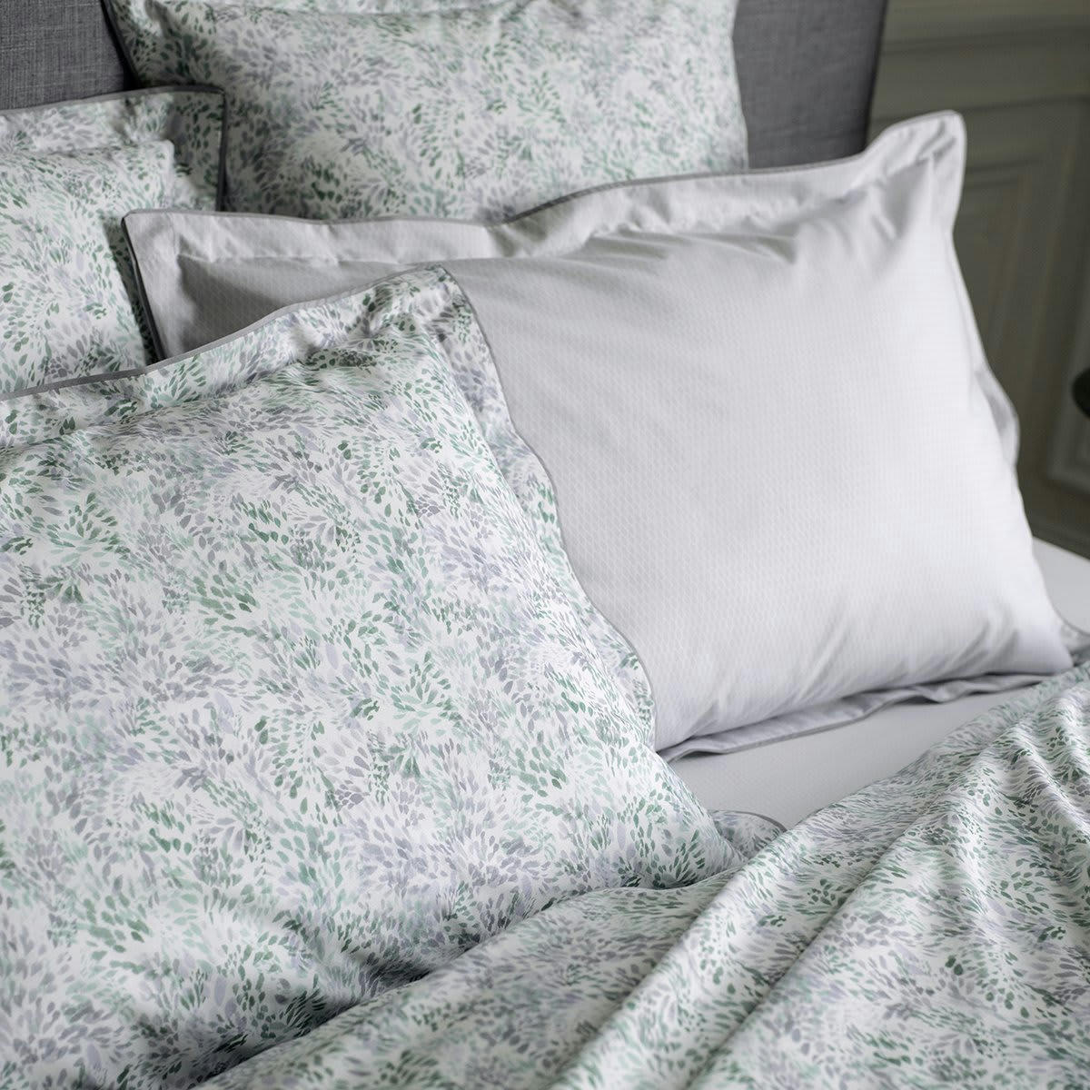 IMPRESSION - Taie d'oreiller percale blanc 65x65 cm