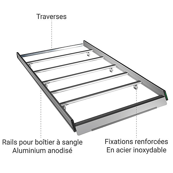 Galerie de toit Peugeot Partner 2.50 x 1.35 m - GALTOIT/E/L2H1