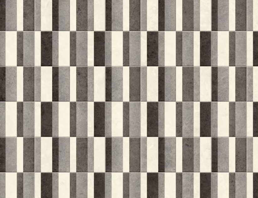 PVC Calypso Tile Weiß, Anthrazit