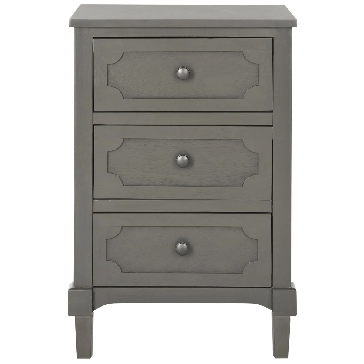 SAFAVIEH Dinah Grey 3-Drawer Storage Side Chest - 16.9 x 13.4 x 26.8 - 17Wx13Dx26H