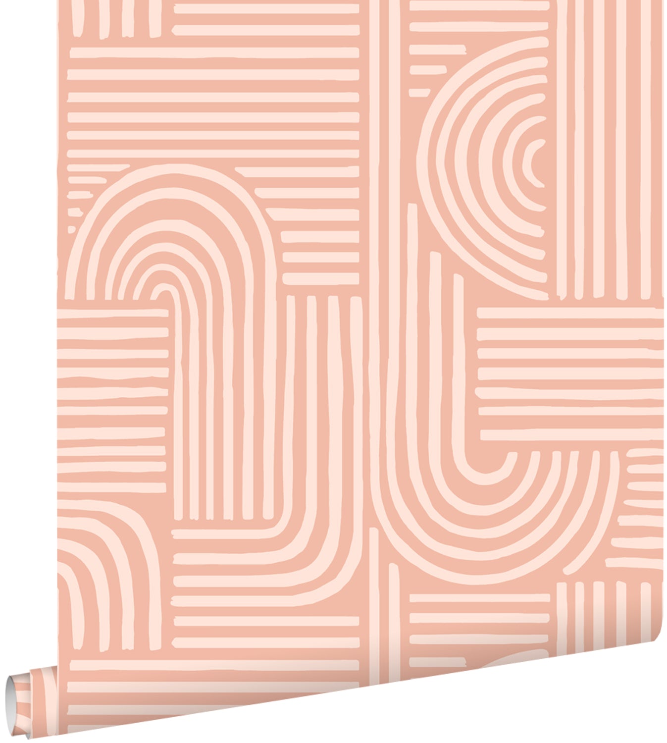 ESTAhome behang grafisch 3D motief roze - 50 x 900 cm - 131701