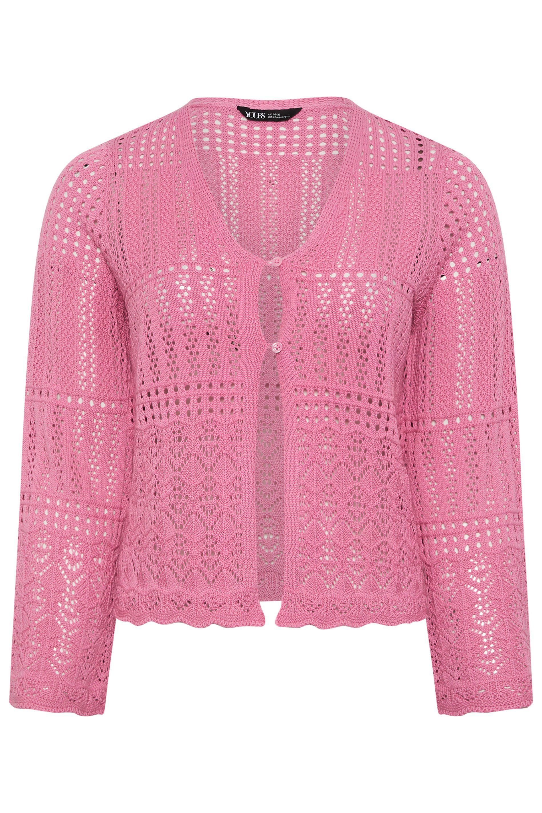 Yours Pointelle Knitted Cardigan