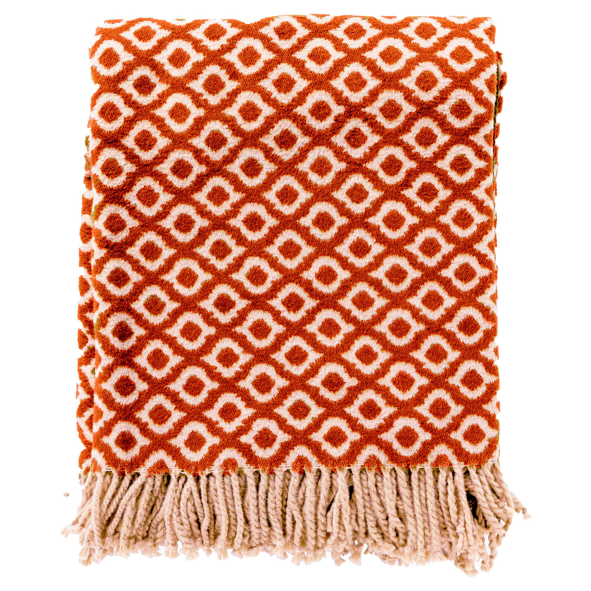 ISABELLA | Plaid 150x200 cm | Potters Clay | Oranje | Multicolor | Hoii