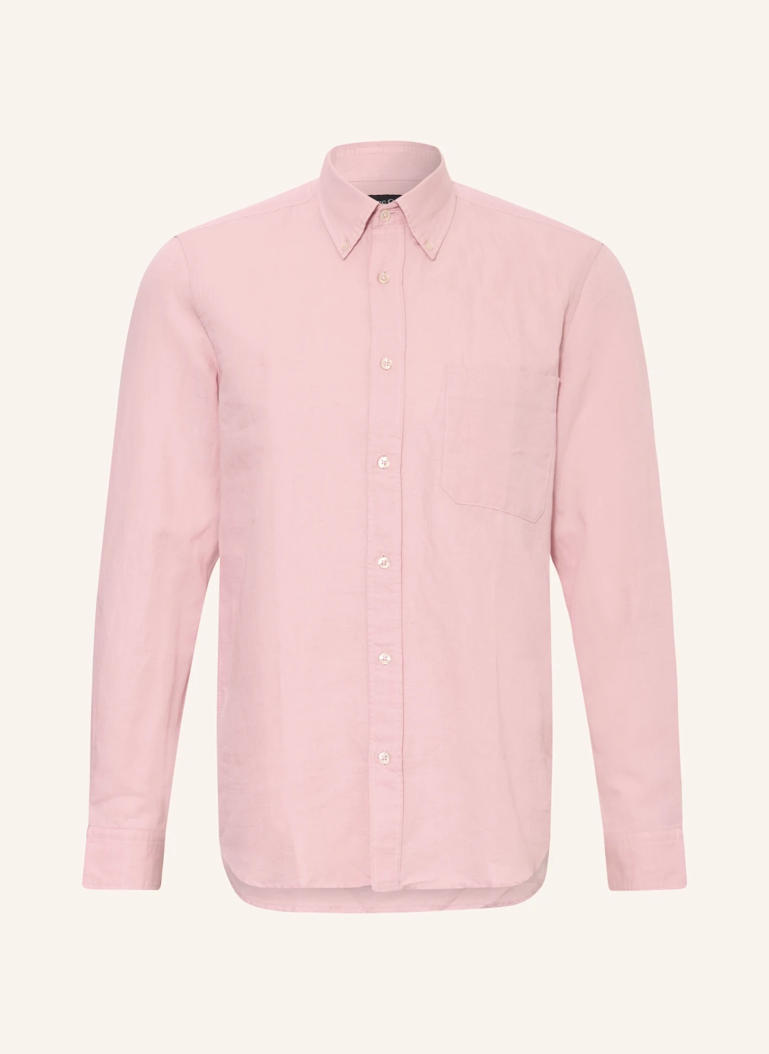 Marc O'Polo Hemd Regular Fit mit Leinen