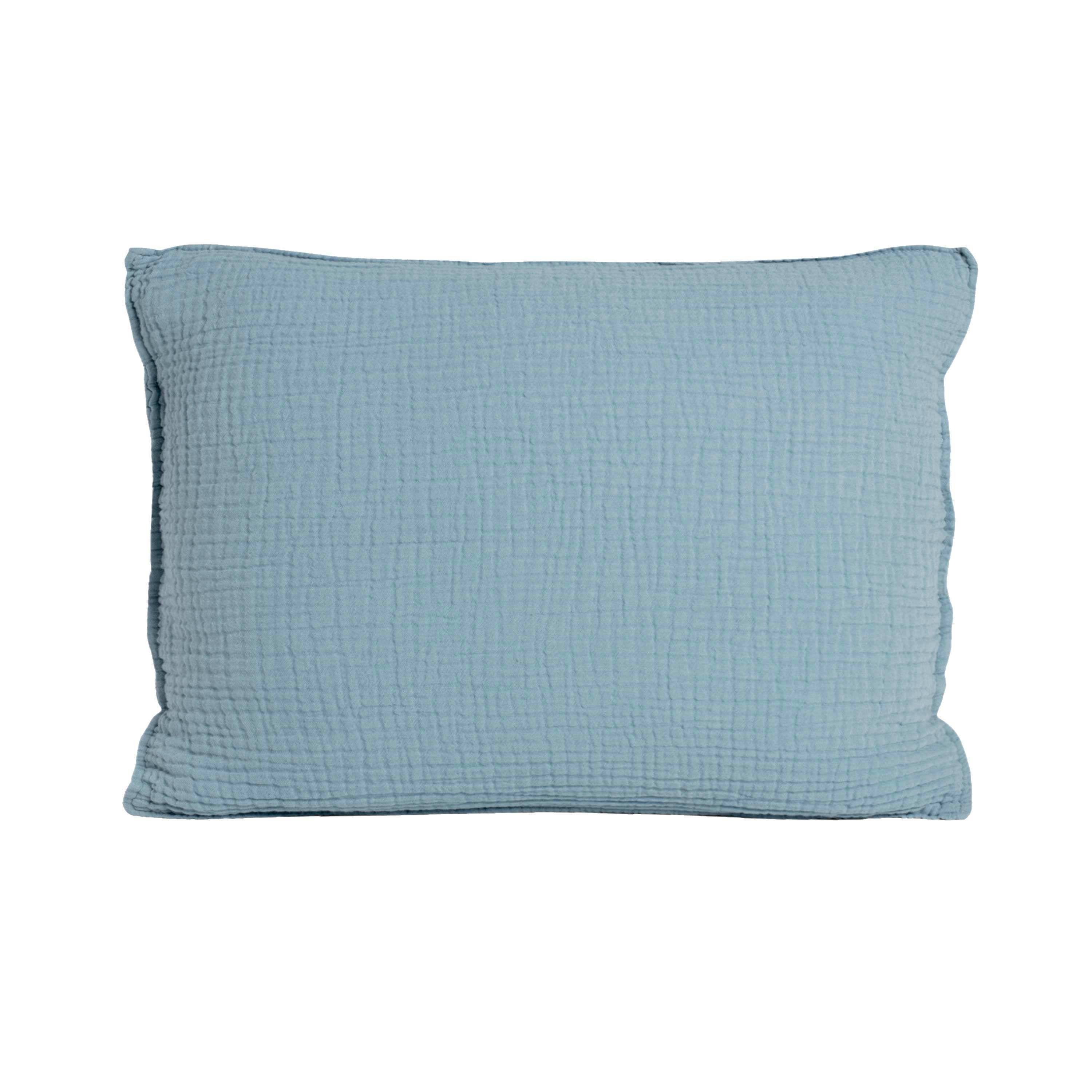 SIMPLEMENT GAUFRÉ - Taie d'oreiller en gaze de coton 50x75cm Orage