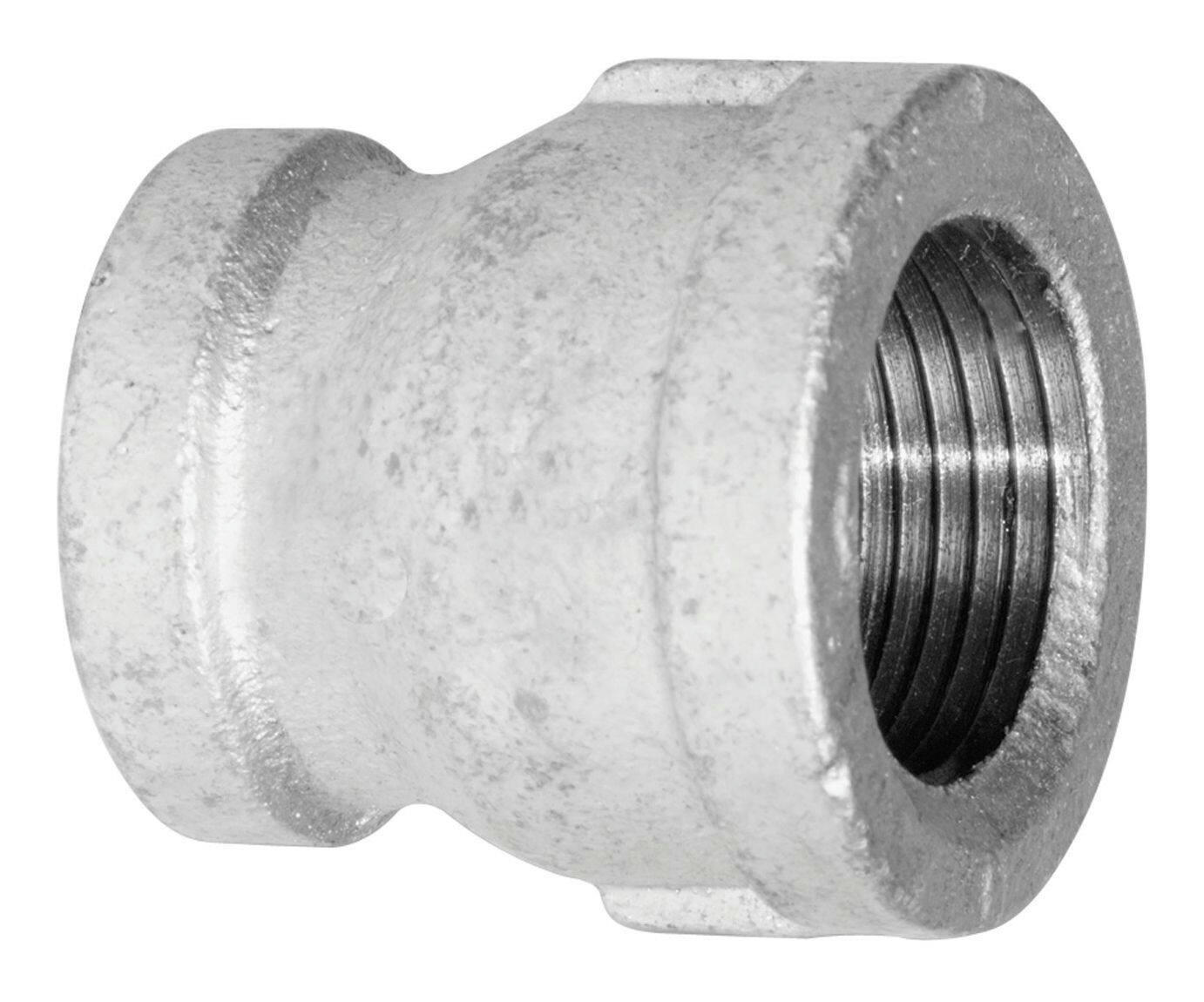 Aqua-Dynamic Galvanized Iron Fitting Coupling, Female Pipe Thread, 3/8 x 1/4-in