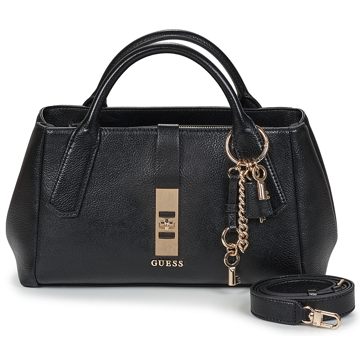 Guess - BROOKE HIGH SOCIETY SATCHEL - Black