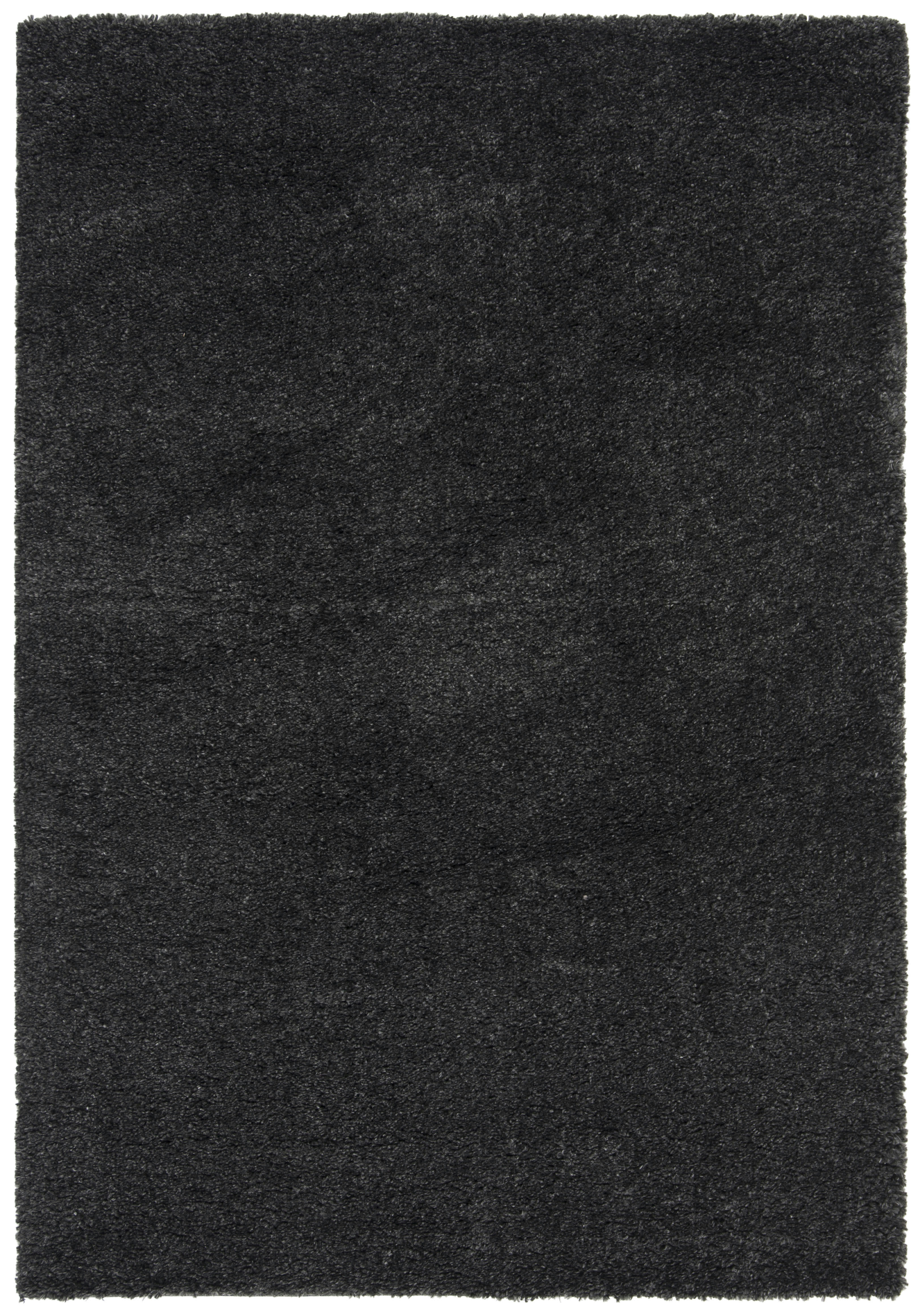 AUGUST SHAG - Tapis de salon interieur en gris charbon, 160 x 229 cm
