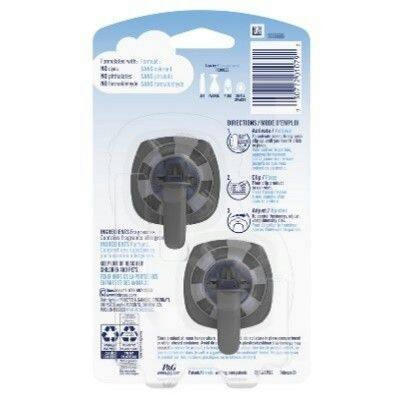 Febreze Car Air Freshener Vent Clip Gain Honey Berry Hula Scent, 4 mL, 2 Count