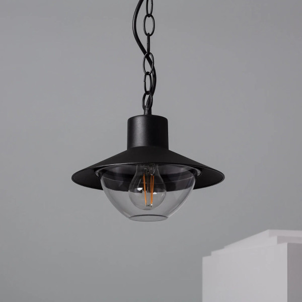 Lampa wisząca czarna Retro 1xE27x40W wym: 81x24x24 cm Abruzzo
