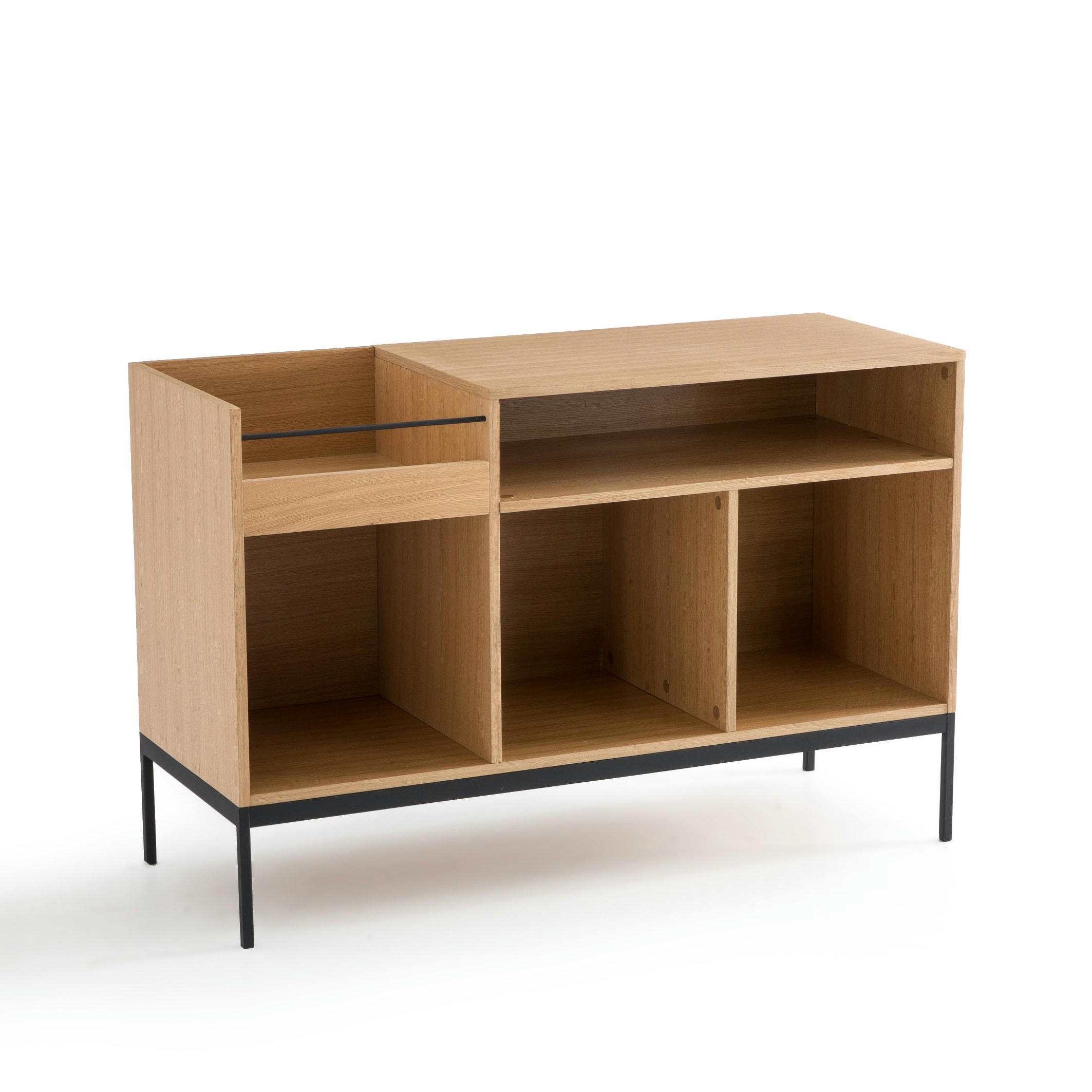 Meuble Vinyles en chêne, Compo