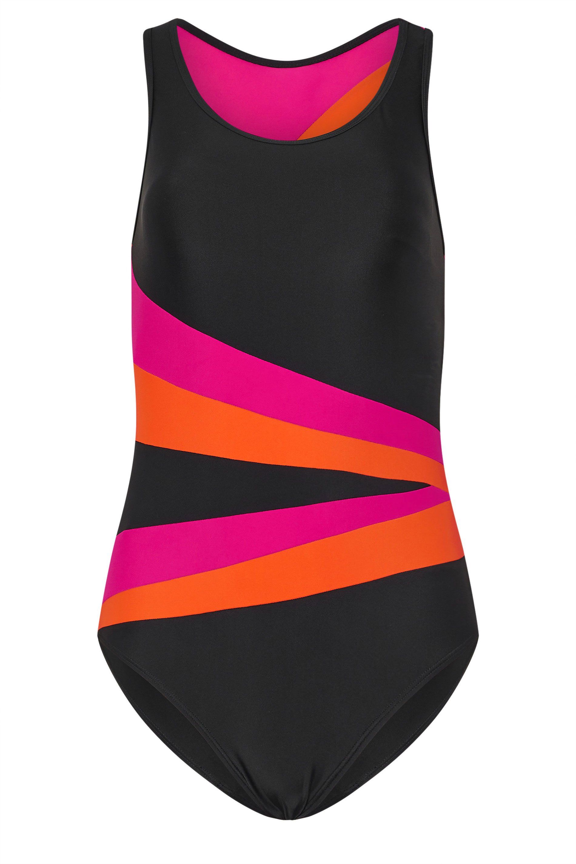 Long Tall Sally Tall Contrast Backless Swimsuit