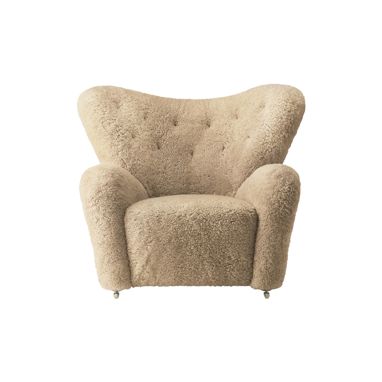 The Tired Man Lounge Chair, dark stained oak/honey