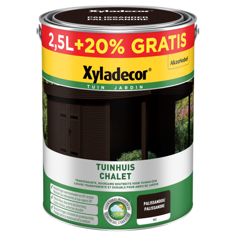 Lasure Chalet palissandre 2,5 L   0,5 L gratuit XYLADECOR
