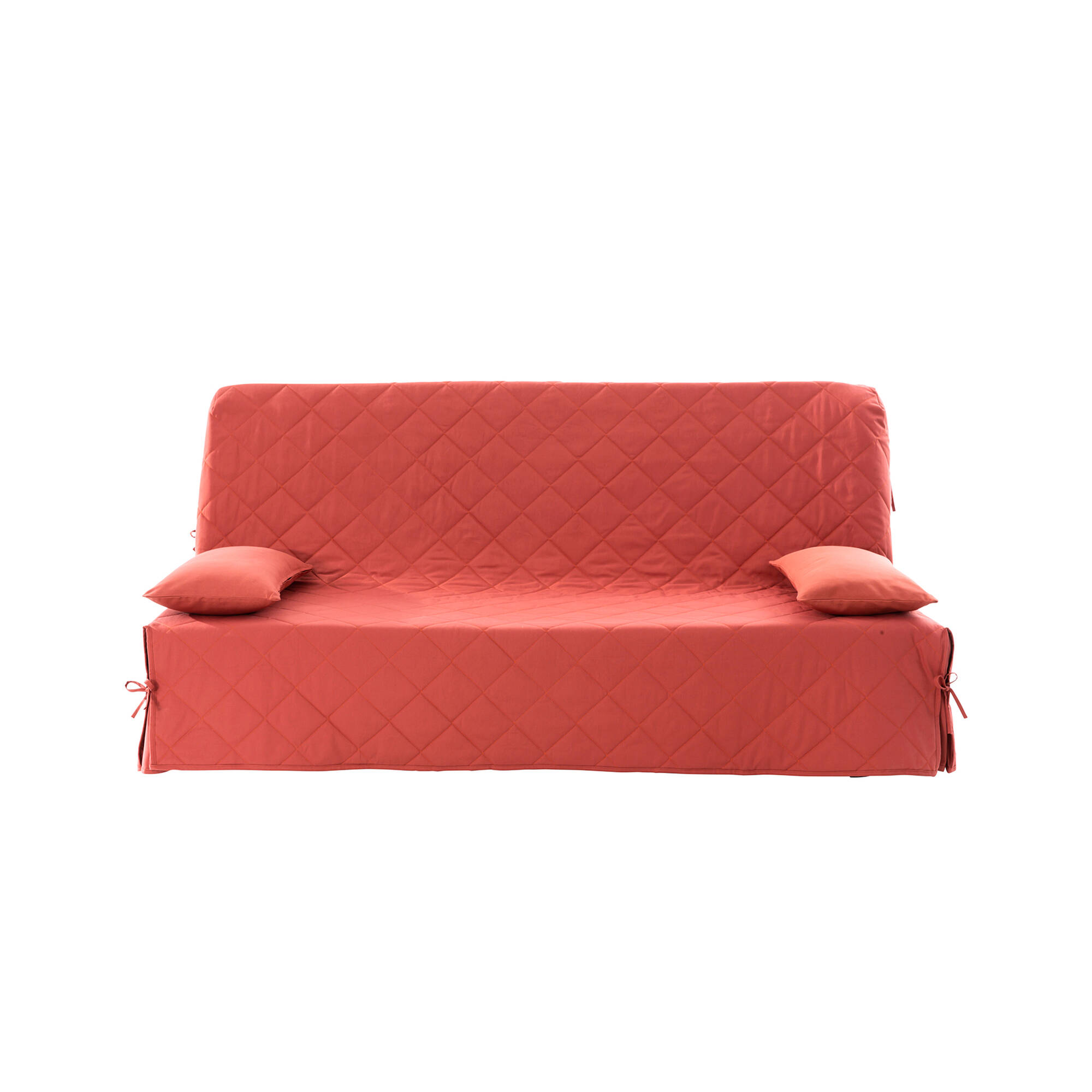 Housse clic-clac standard matelassée coton bachette uni