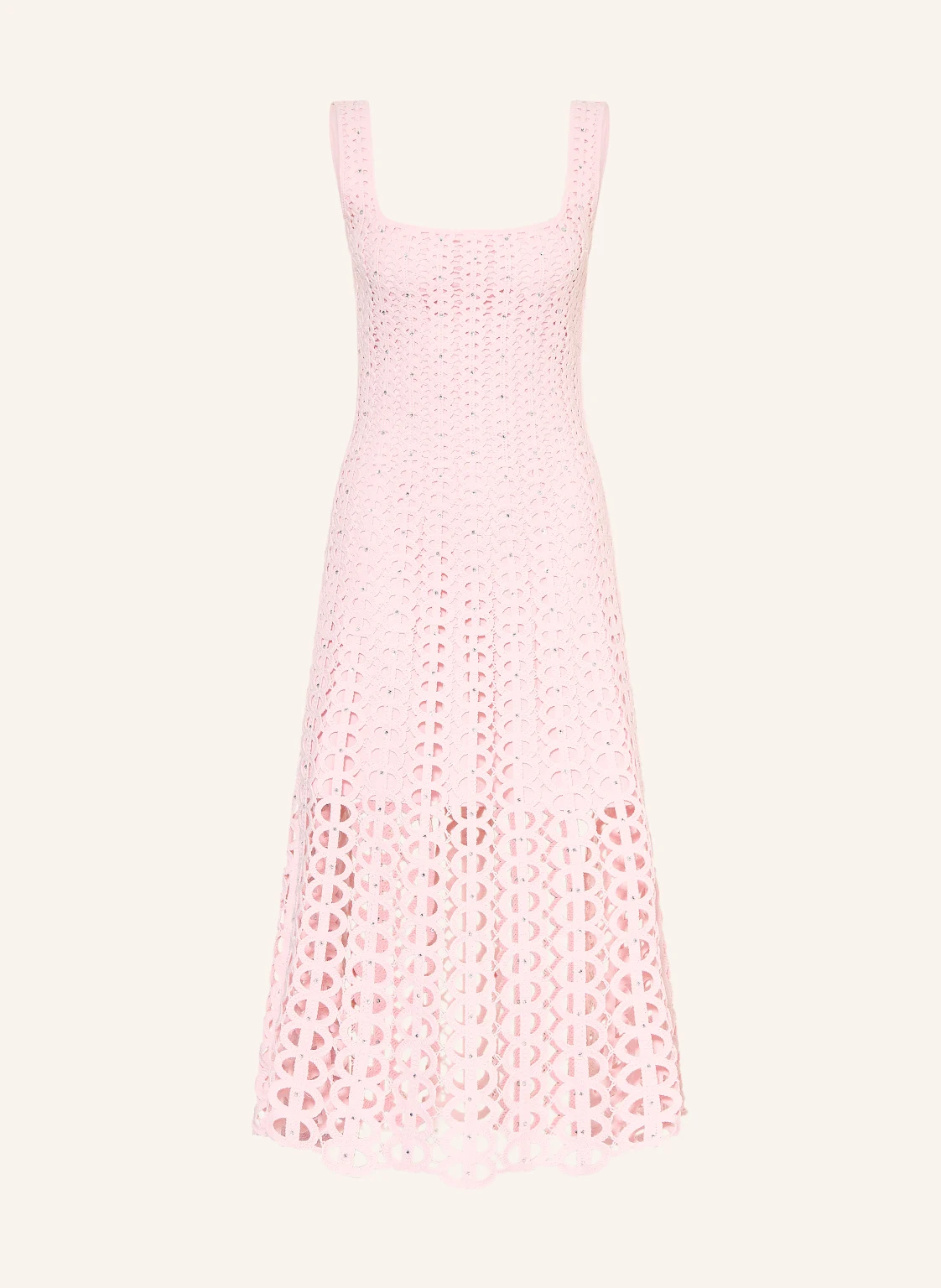 maje Strickkleid mit Schmucksteinen