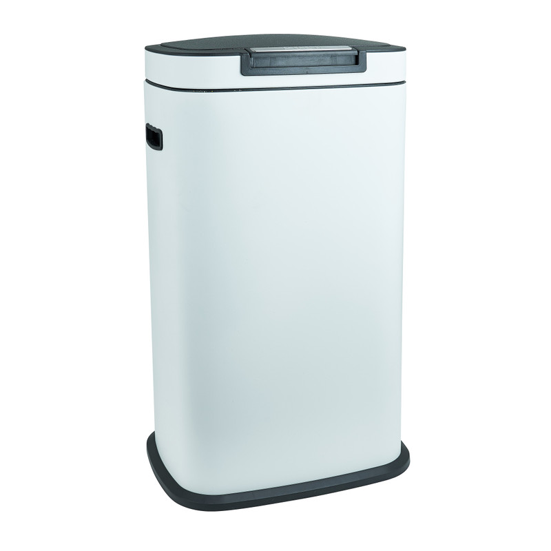 Afvalemmer push - wit - 38 liter