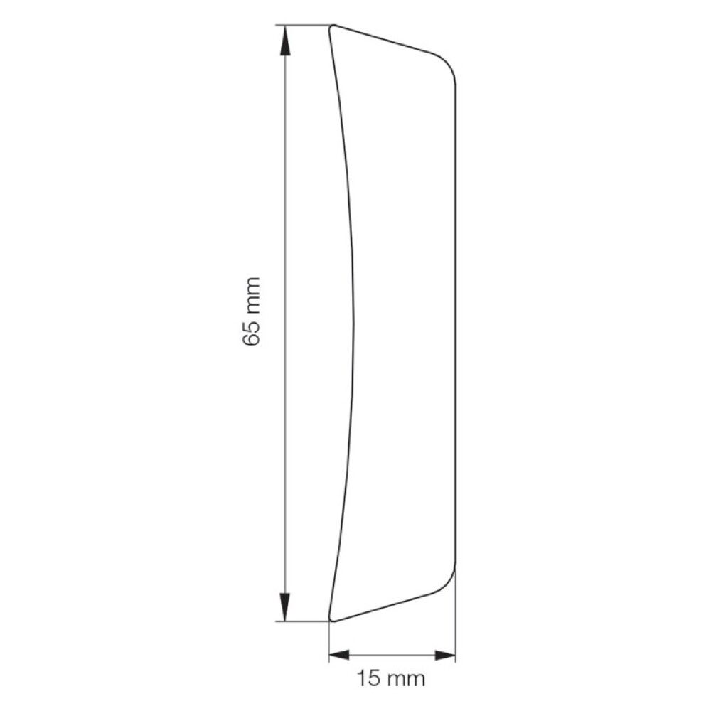 FORINGSLIST PRIMO EASY OFF-WHITE 15X65X2300MM