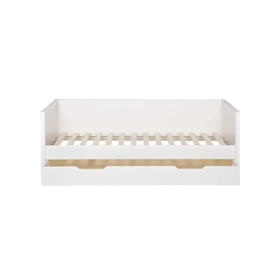 WOOOD Nikki Bedlade Excl. Matras - Grenen - Wit - 20x198x94