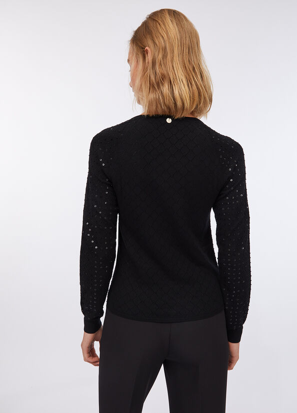 Maglia con paillettes