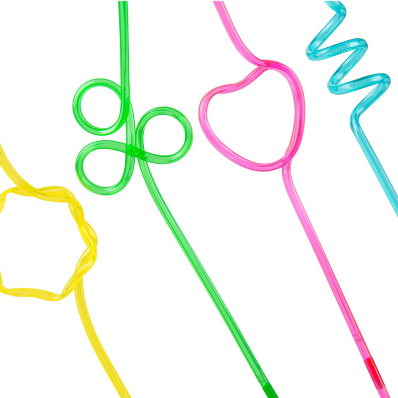 Rietjes Funny - kunststof - set van 4