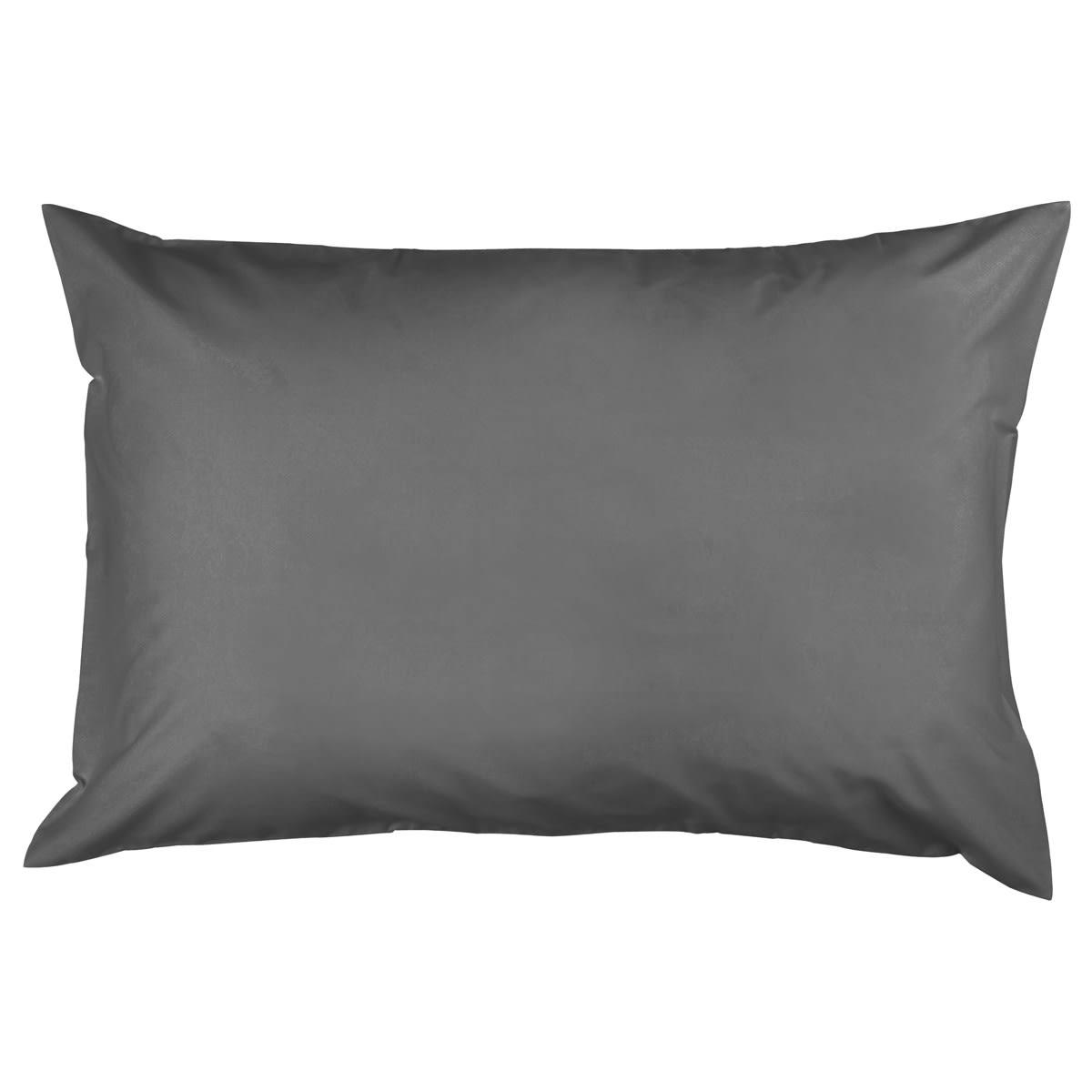 STUDIO - Lot de 2 taies d'oreiller en coton  gris silver 50x70 cm