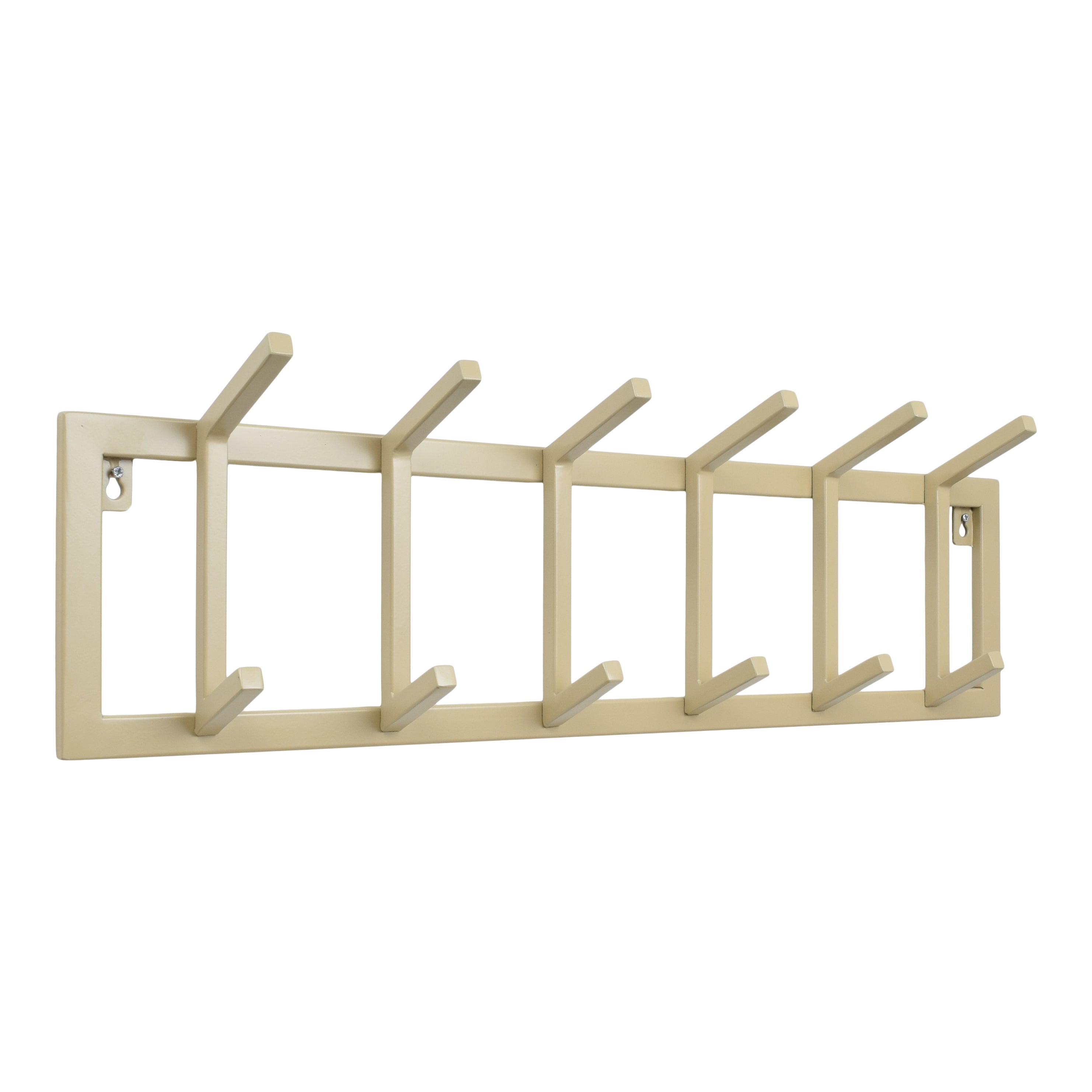 LOFT42 Kapstok Jaimy Single - Beige – 6 dubbele haken - 80x24x12