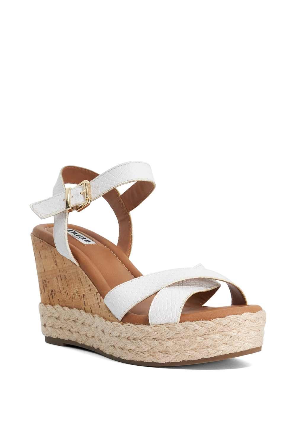 Dune London Kindest' Leather Wedges