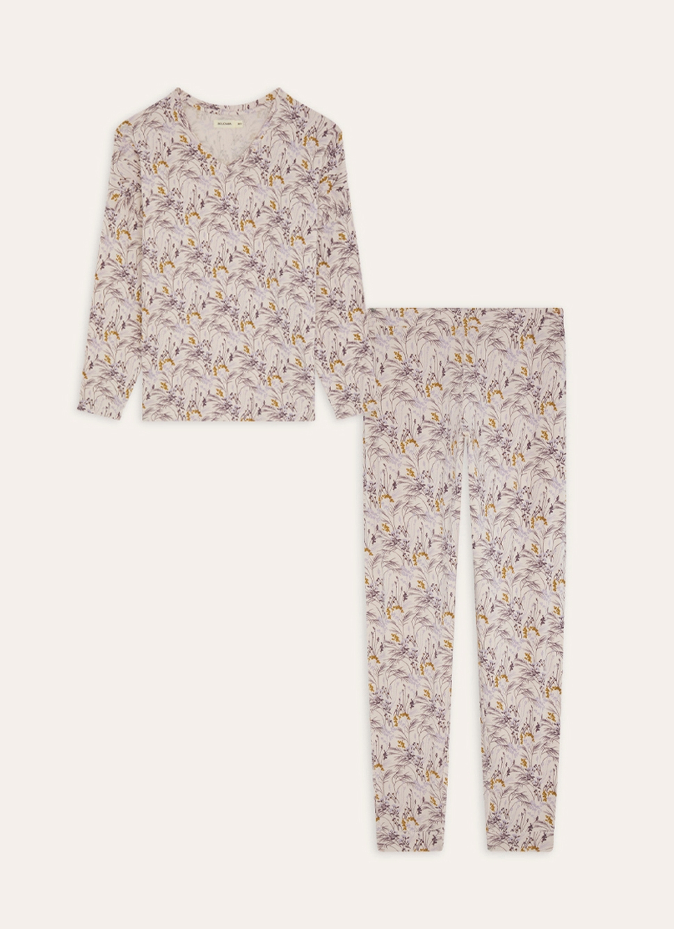 ENSEMBLE DE PYJAMA IMPRIMÉE FLORAL MULTICOLORE