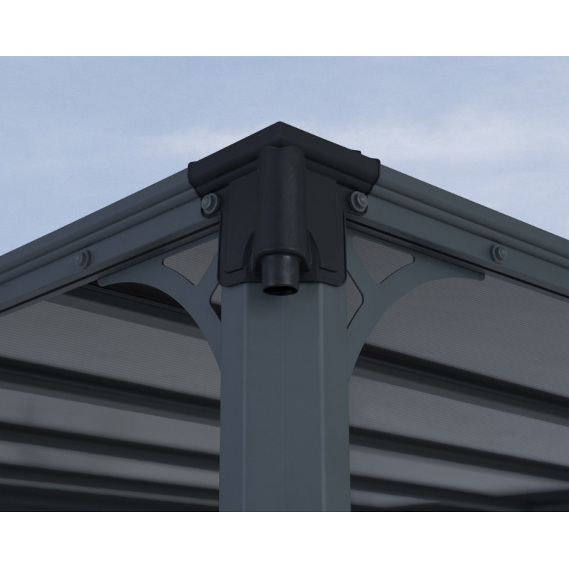 Tonnelle de jardin Milano 4,26 x 3,09 x 2,25 m CANOPIA